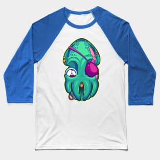 Captain Calamari Baseball T-Shirt